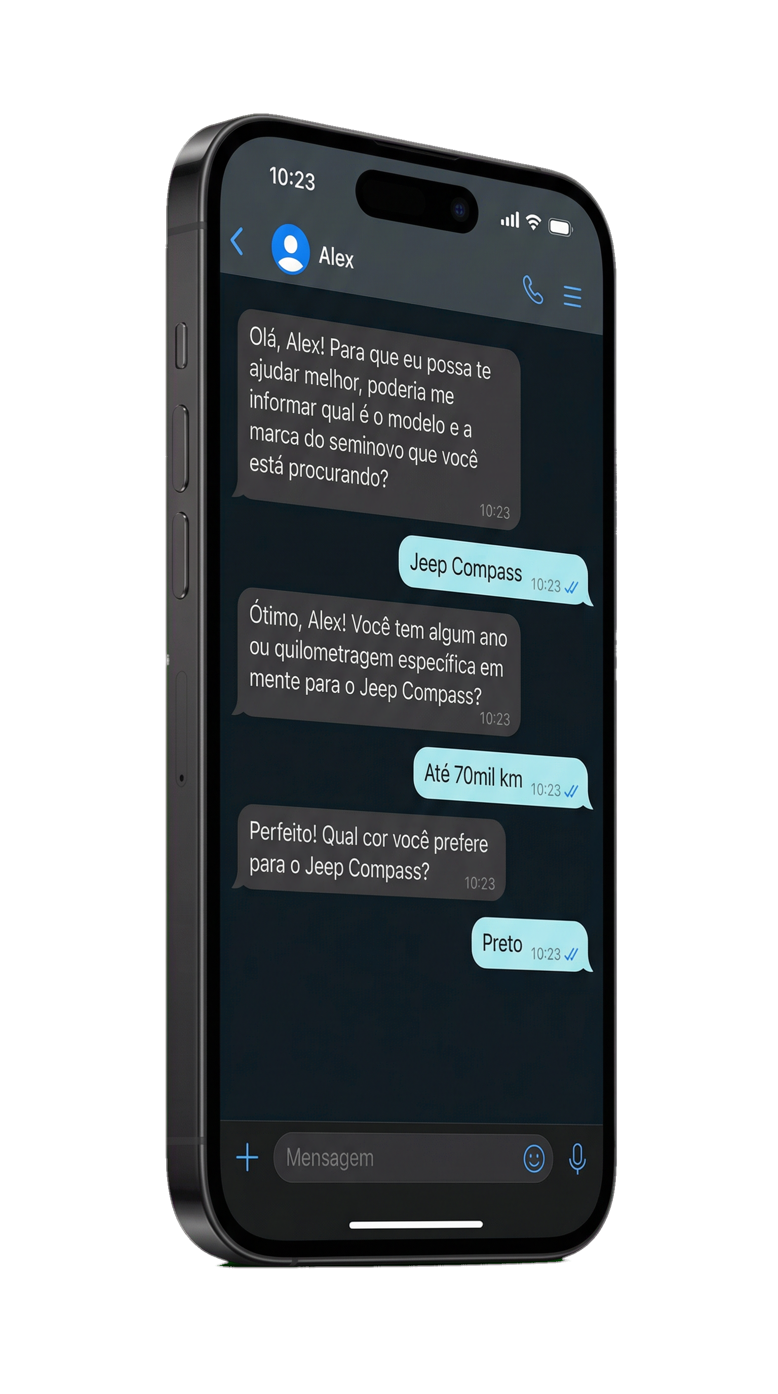 WhatsApp Chat Mockup